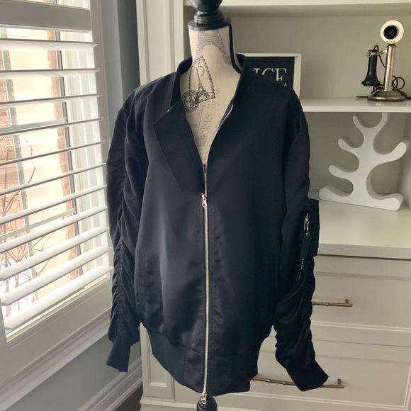 KOLLAR CLOTHING BLIGO Bomber Jacket Black Men’s Size Extra Large Like New - Picture 16 of 16